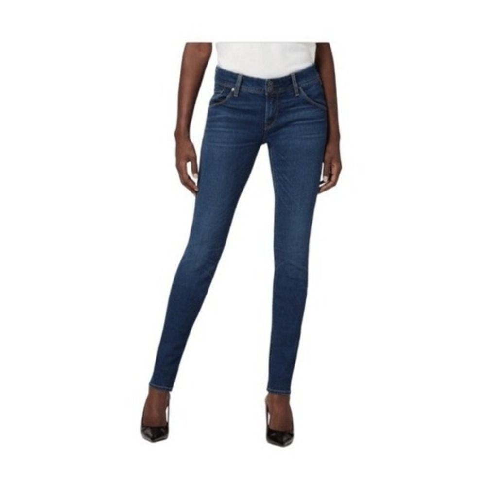 Hudson Collin Skinny Jeans Blue Dark Wash Stretch Denim Mid-Rise 5 Pocket 25